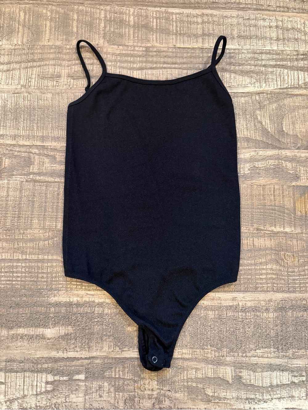 Express Ribbed Thin Strap Bodysuit Sz S/M